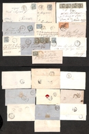 0173 REGNO - 1864/1870 - Piccolo Insieme Di Dieci Lettere Con Affrancature De La Rue - Da Esaminare - Sonstige & Ohne Zuordnung