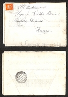 0255 REGNO - 2 Cent (242A) Isolato Su Piego Braille Per Ferrara Del 20.1.34 - Otros & Sin Clasificación