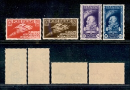 0266 REGNO - 1935 - Salone Aeronautico (384/387) - Serie Completa - Gomma Integra (1.500) - Otros & Sin Clasificación