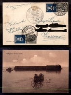 0281 REGNO - 1925 (28 Giugno) - Posta Aerea Eccezionale Livorno - Due 15 Cent Bitter Campari (1) Su Cartolina Per Sanrem - Other & Unclassified