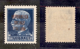 0421 REPUBBLICA SOCIALE - 1944 - Torino - 1,25 Lire Con Soprastampa Locale - Gomma Integra - Other & Unclassified