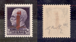 0424 REPUBBLICA SOCIALE - 1944 - Verona - 50 Lire (501) - Gomma Integra - Chiavarello (550) - Other & Unclassified
