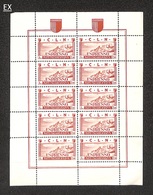 0465 EMISSIONI LOCALI - AOSTA - 1944 - Minifogli (9/16) - Serie Completa Di 8 Foglietti - Gomma Integra (990) - Other & Unclassified