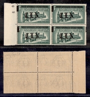 0485 EMISSIONI LOCALI - TORINO - 1945 - Quartina Del 1,25 Lire Espresso (31CEI) Con Soprastampe Spostate - Gomma Integra - Other & Unclassified