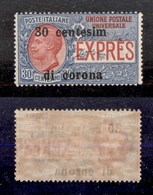 0493 OCCUPAZIONI - TRENTO E TRIESTE - 1919 - 30 Cent Su 30 Espressi (2c) Con Errore Di Composizione “Centesim” - Nuovo C - Otros & Sin Clasificación