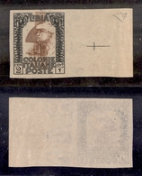 0570 COLONIE - LIBIA - 1921 - Prova D’Archivio - 2 Cent Pittorica (P22) Bordo Foglio - Senza Gomma - Diena (320) - Otros & Sin Clasificación