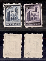 0718 SAN MARINO - 1934 - Palazzetto Della Posta (184/185) - Serie Completa - Gomma Integra (500) - Otros & Sin Clasificación