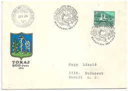 7842 Hungary FDC Geography Flora Plant Grapes Drink Wine Coat-of-Arms - Wein & Alkohol