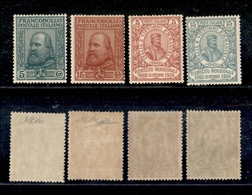 1015 REGNO D'ITALIA - 1910 - Garibaldi (87/90) - Serie Completa - Gomma Integra - Cert. Oliva (2.400) - Other & Unclassified