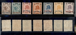 1148 COLONIE – ERITREA - 1924 - Soprastampati (80/86) - Serie Completa - Gomma Integra (250) - Other & Unclassified