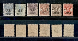 1216 COLONIE – SOMALIA - 1926 - Segnatasse Vaglia (7/12) - Serie Completa - Gomma Integra (550) - Autres & Non Classés