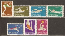 Romania 1963 Mi# 2153-2159 ** MNH - Swimming / Sport - Ongebruikt