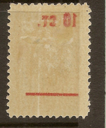 BULGARIA 1915 10 On 25s Offset SG 180a HM #ACO44 - Variétés Et Curiosités