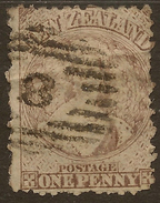 NZ 1871 1d Brown FFQ P 12.5 SG 132 U #ACI55 - Used Stamps