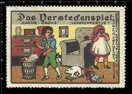 German Poster Stamps, Reklamemarke, Vignette, Toys, Polar Bear, Dolls, Spielzeug, Eisbär, Puppen - Erinnofilia