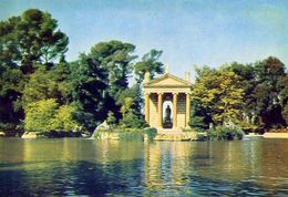 Roma - Villa Borghese - Tempietto D'esculapio - Formato Grande Non Viaggiata – E 2 - Parken & Tuinen