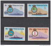 Tristan Da Cunha 1977 Navy Ship Set 4 MNH - Tristan Da Cunha