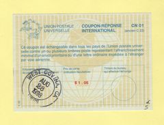 Coupon Reponse International - CN01 - West Covina - 1.05$ - Antwortscheine