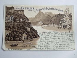 SVIZZERA Schweiz Suisse Vierwaldstattersee Lago Dei Quattro Cantoni Lucerna AK Old Postcard - Lucerne
