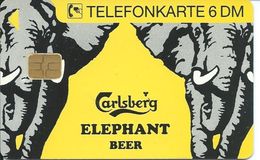 éléphant Elephant Bière - K258 03.94- 3000 EXEMPLAIRES Animal Carte Card  (D 166) - K-Series : Série Clients