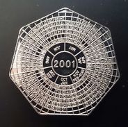 ZAMBIA 1000 KWACHA 2000 PROOF "Dated Calendar 2001 Within Circular Design" Free Shipping Via Registered Air Mail - Zambia