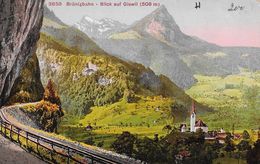 GISWIL → Brünigbahn Mit Kirche Von Giswil, Ca.1910 - Giswil