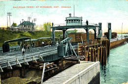 AH 714 / C P A -  CANADA ONTARIO -WINSDSOR- RAILROAD FERRY AT WINDSOR ONT - Windsor