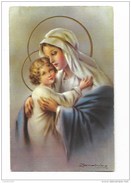 Vergine Con Bambino Gesu' Firmata Zandrino  Nv Fp - Virgen Mary & Madonnas