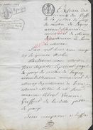 CHALIFERT 1826 ACTE NOMINATION D UN TUTEUR FAMILLE DAMAILLE 8 PAGES : - Manuscripts