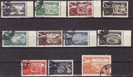 Italy Yugoslavia Trieste Zone B, Airmail, 1954 Mi 113-122 + 139 Used - Luftpost