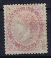 Spain: Ed 90 Mi Nr 83 MH/* Flz/ Charniere   1867  Left Top Backside Gum Thin - Nuevos