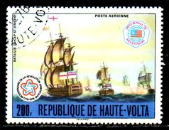 HAUTE-VOLTA. PA 211 Oblitéré De 1976. Indépendance Des USA/Bataille De Cap Saint-Vincent. - Unabhängigkeit USA