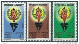 Dahomey YT 202 à 204 " Droits De L'Homme " 1963 Neuf** - Benin – Dahomey (1960-...)