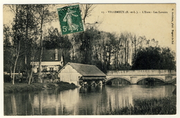 28  - Villemeux   - L'Eure - Les Lavoirs  ..... Année 1908  - 2 Scans - Villemeux-sur-Eure