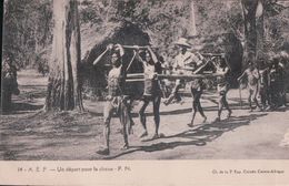 A. E. F. Un Départ Pour La Chasse - Centrafricaine (République)