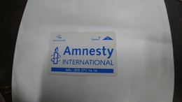 Belgiem-(p302)-amnesty International-(5units)(504l)-mint Card-tirage-2.000+1card Prepiad Free - Sans Puce