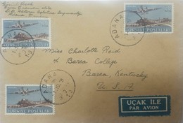 O) 1919 TURKEY, FORT-WALLS-BATTLEMENT ANKARA, COVER TO USA, XF - Briefe U. Dokumente