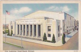 Michigan Grand Rapids Civic Auditorium Curteich - Grand Rapids