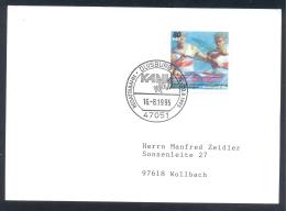 Germany 1995 Card: Sport Cayak Kayak Canoe Kajak Kanu; XV Kanu WM Duisburg Weltmeistershaft World Championship Regatenba - Kanu