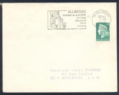 France 1969 Cover: Sport Cayak Kayak Canoe Kajak Kanu; Tourism Allassac Canotage Peche Camping Baignades Architecture - Kanu