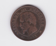 5 Centimes Napoléon III 1855 K Ancre TTB - 5 Centimes