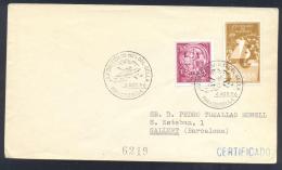 Spain 1956 Cover; Sport Cayak Kayak Canoe Kajak Kanu; International Descent Race Ribadesella; Telegraph University Salam - Kanu