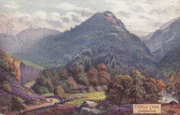 United Kingdom PPC Castle Crag Borrowdale Derwenwater 7324 Oilette Tuck's Postcard CARLISLE 1907 (2 Scans) - Borrowdale