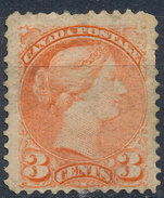 Stamp Canada 1870 3c Used - Neufs