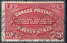 Stamp Canada  1922 20c Used - Special Delivery