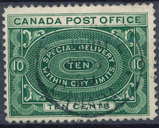 Stamp Canada  1898 10c Used - Special Delivery