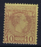 Monaco:  Mi  4   MH/* Flz/ Charniere  1885 - Unused Stamps