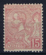 Monaco:  Mi 15  MH/* Flz/ Charniere  1891 - Ungebraucht