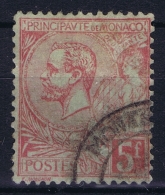 Monaco:  Mi 21a Karmin  Obl./Gestempelt/used  1891 - Oblitérés