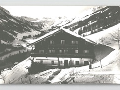 Hotelstempel Touristenheim Wallegghof Hinterglemm Saalbach Violett 1957 Auf Fotokarte - Saalbach